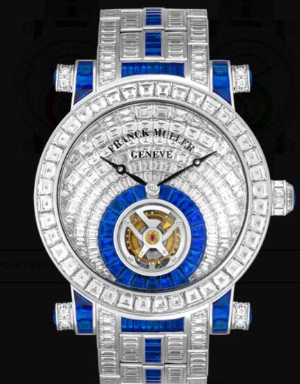 Franck Muller Round Men Tourbillon invisible-set baguette diamonds Replica Watch for Sale Cheap Price 7008 T INV C INV S